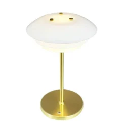 Dyberg Larsen LED-Akku-Tischlampe DL20, Höhe 30 cm, Glas