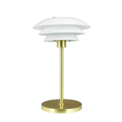 Dyberg Larsen LED-Akku-Tischlampe DL20, Höhe 30 cm, Glas