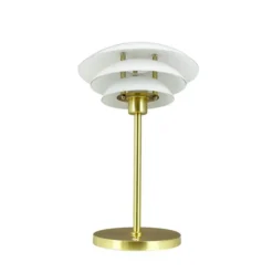 Dyberg Larsen LED-Akku-Tischlampe DL20, Höhe 30 cm, Glas