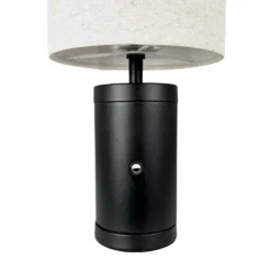 Dyberg Larsen LED-Akkutischleuchte Mellow, schwarz, 23 cm