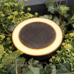 Dyberg Larsen LED-Solar-Erdspießlampe Otera, schwarz, IP54