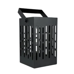Dyberg Larsen LED-Solar-Laterne Luma, schwarz, 20 cm, IP44