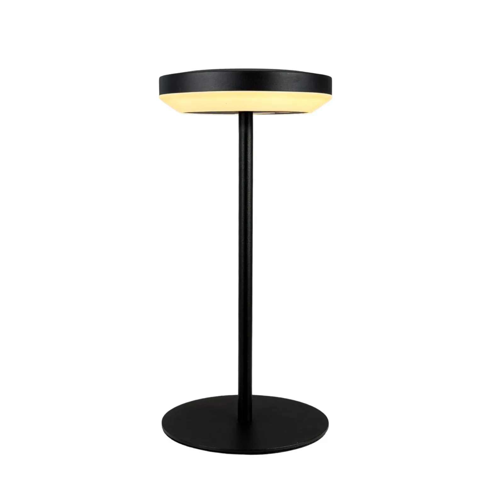 Dyberg Larsen LED-Solar-Tischlampe Otera schwarz, 25cm, IP44