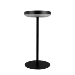 Dyberg Larsen LED-Solar-Tischlampe Otera schwarz, 25cm, IP44