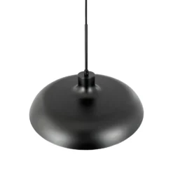 Dyberg Larsen Pendellampe Ava, schwarz, Metall, Ø 44 cm