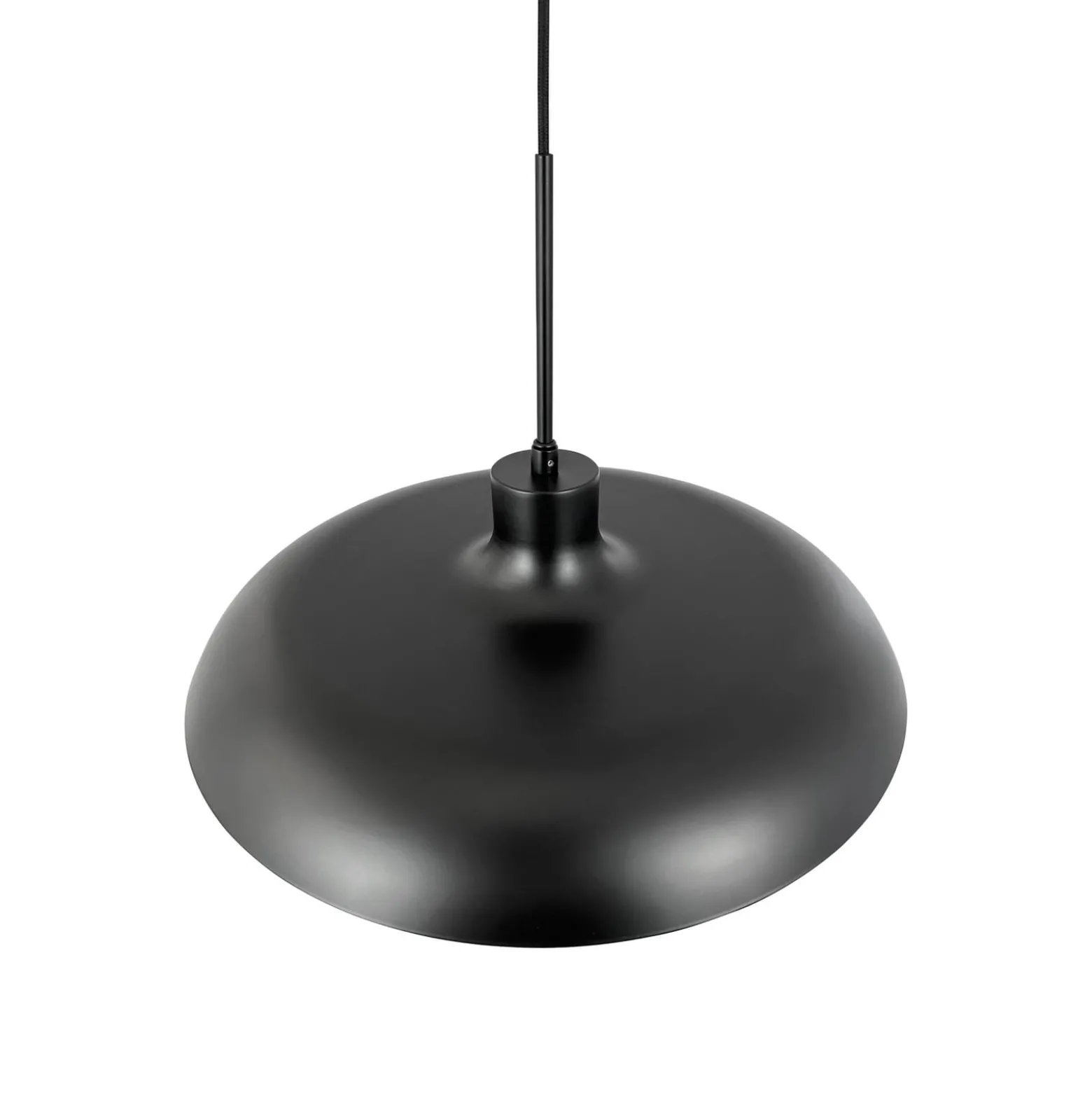 Dyberg Larsen Pendellampe Ava, schwarz, Metall, Ø 44 cm