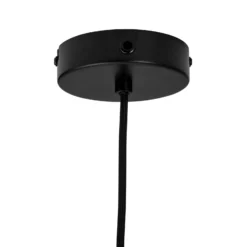 Dyberg Larsen Pendellampe Kay, Ø 30 cm, schwarz, Metall