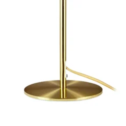 Dyberg Larsen Tischleuchte Globus, beige/messing, 44 cm