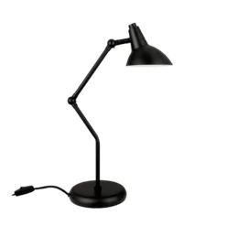Dyberg Larsen Tischleuchte Vela, schwarz, Höhe 45 cm