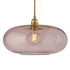 EBB & FLOW Horizon Pendellampe rosé-braun Ø 36 cm