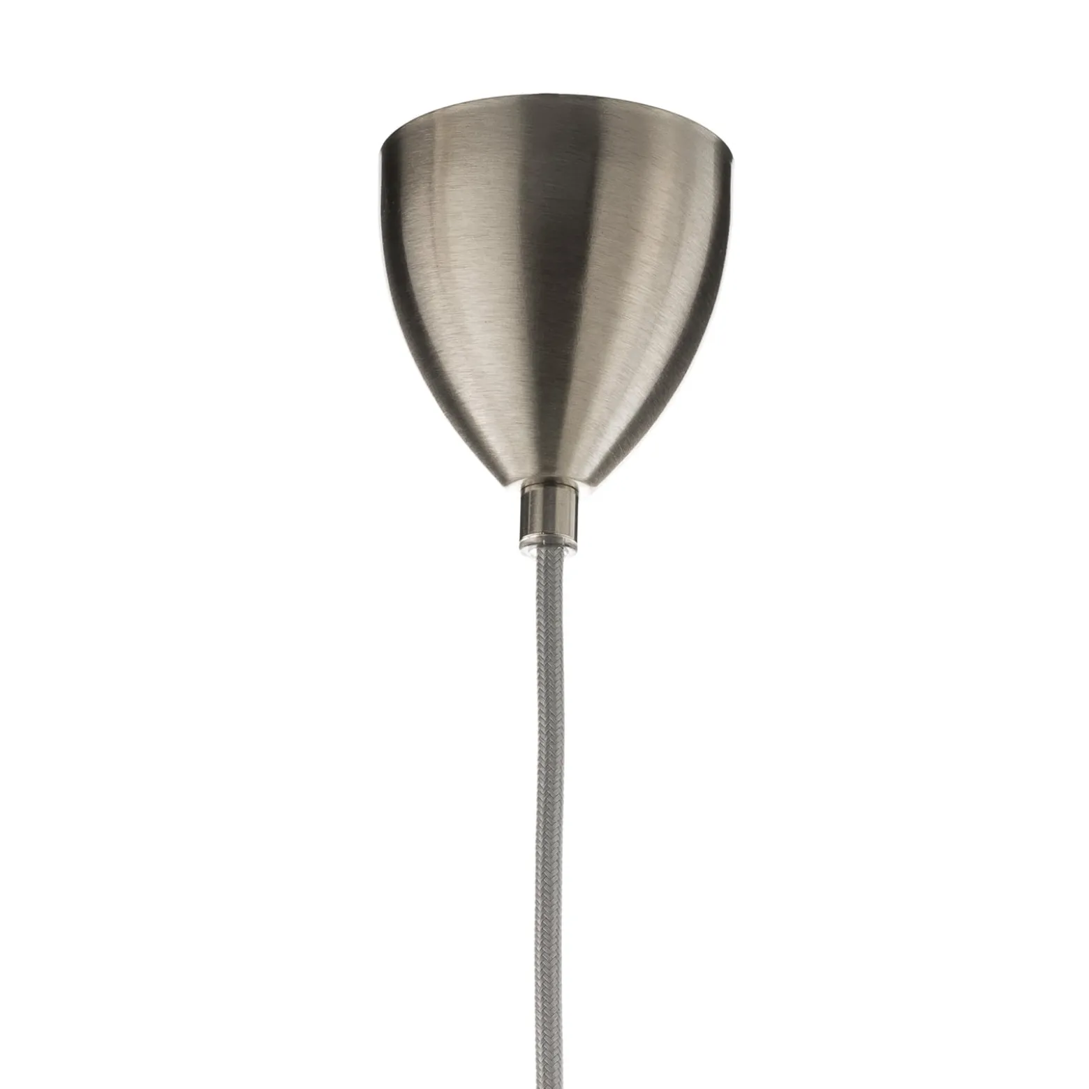 EBB & FLOW Lute Pendelleuchte Platin, Glas grau