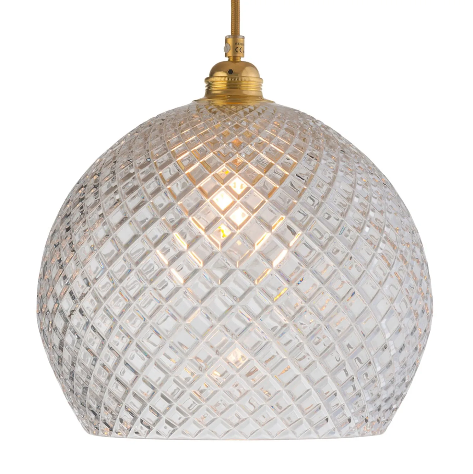 EBB & FLOW Rowan Hängelampe, gold Ø 28cm
