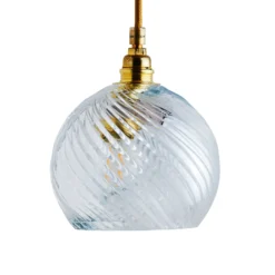 EBB & FLOW Rowan Hängelampe gold/crystal Ø 15,5 cm