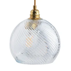 EBB & FLOW Rowan Hängelampe gold/crystal Ø 22 cm