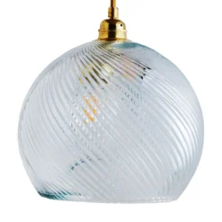 EBB & FLOW Rowan Hängelampe gold/crystal Ø 28 cm
