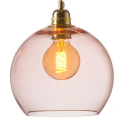 EBB & FLOW Rowan Hängelampe rosé-gold Ø 22cm
