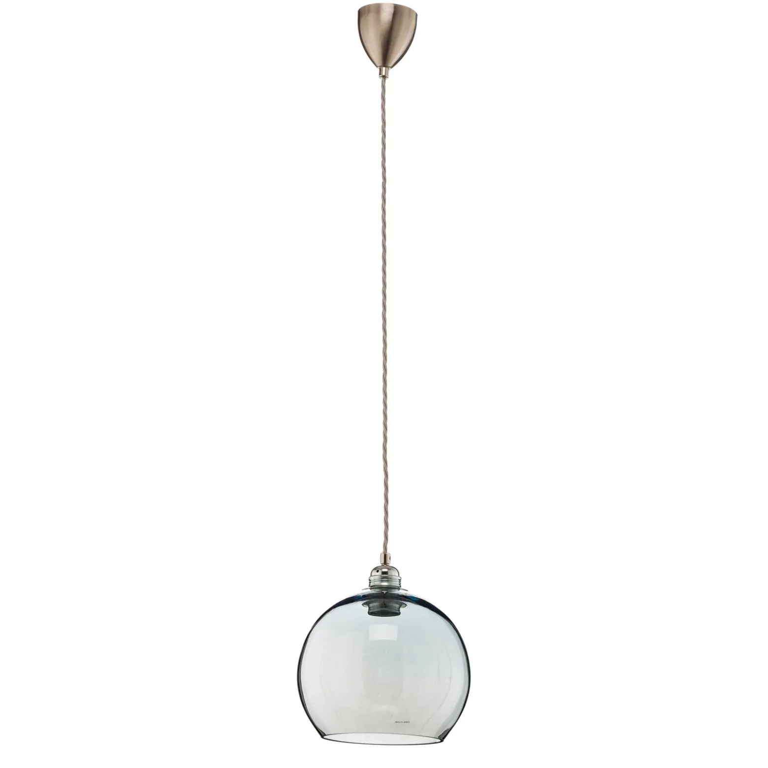 EBB & FLOW Rowan Hängeleuchte blau-silber Ø 22cm