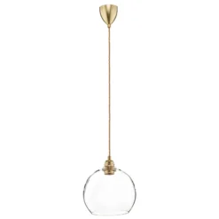 EBB & FLOW Rowan Pendellampe Klarglas, gold Ø 22cm