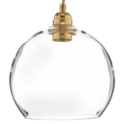 EBB & FLOW Rowan Pendellampe Klarglas, gold Ø 22cm