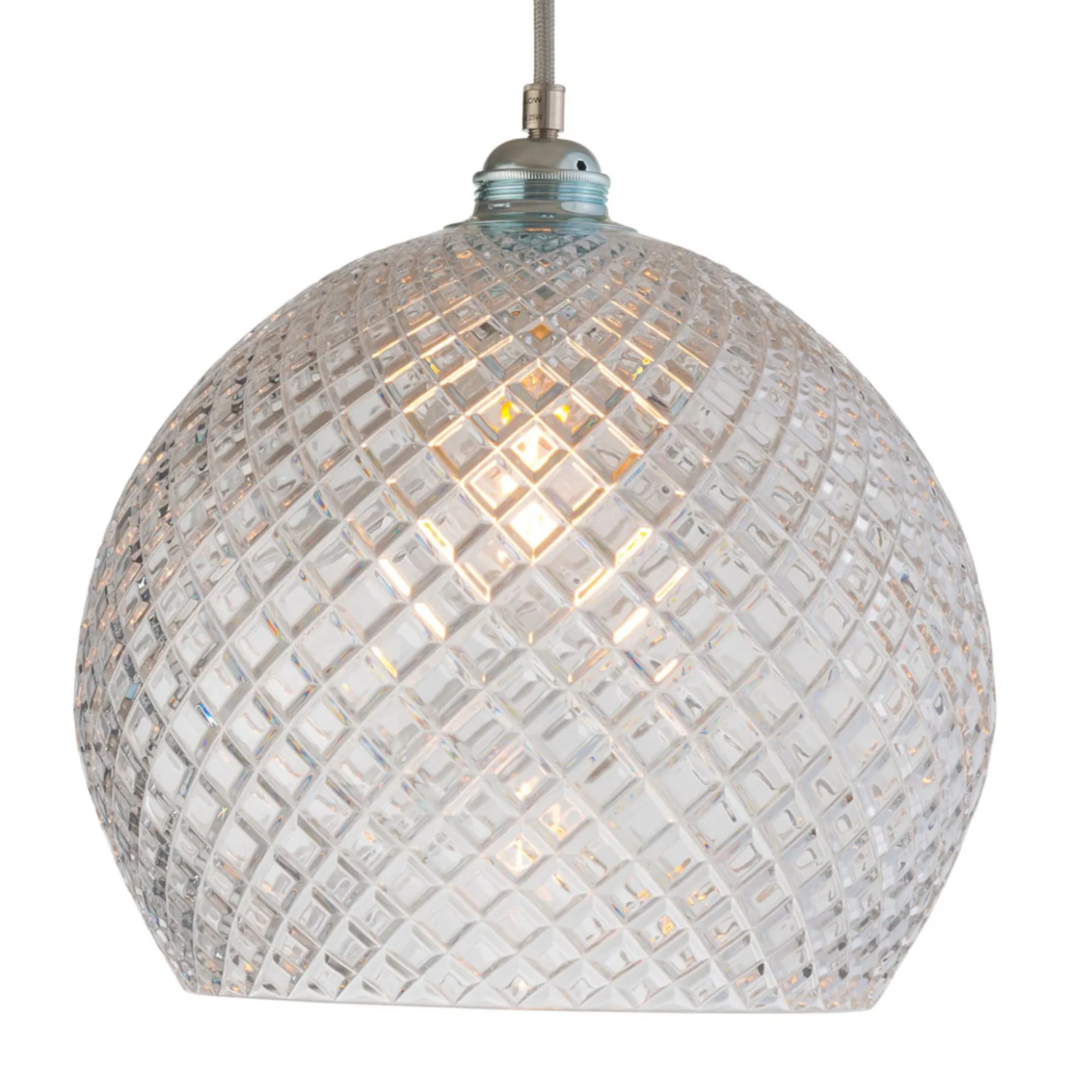 EBB & FLOW Rowan Pendelleuchte, silber Ø 28cm