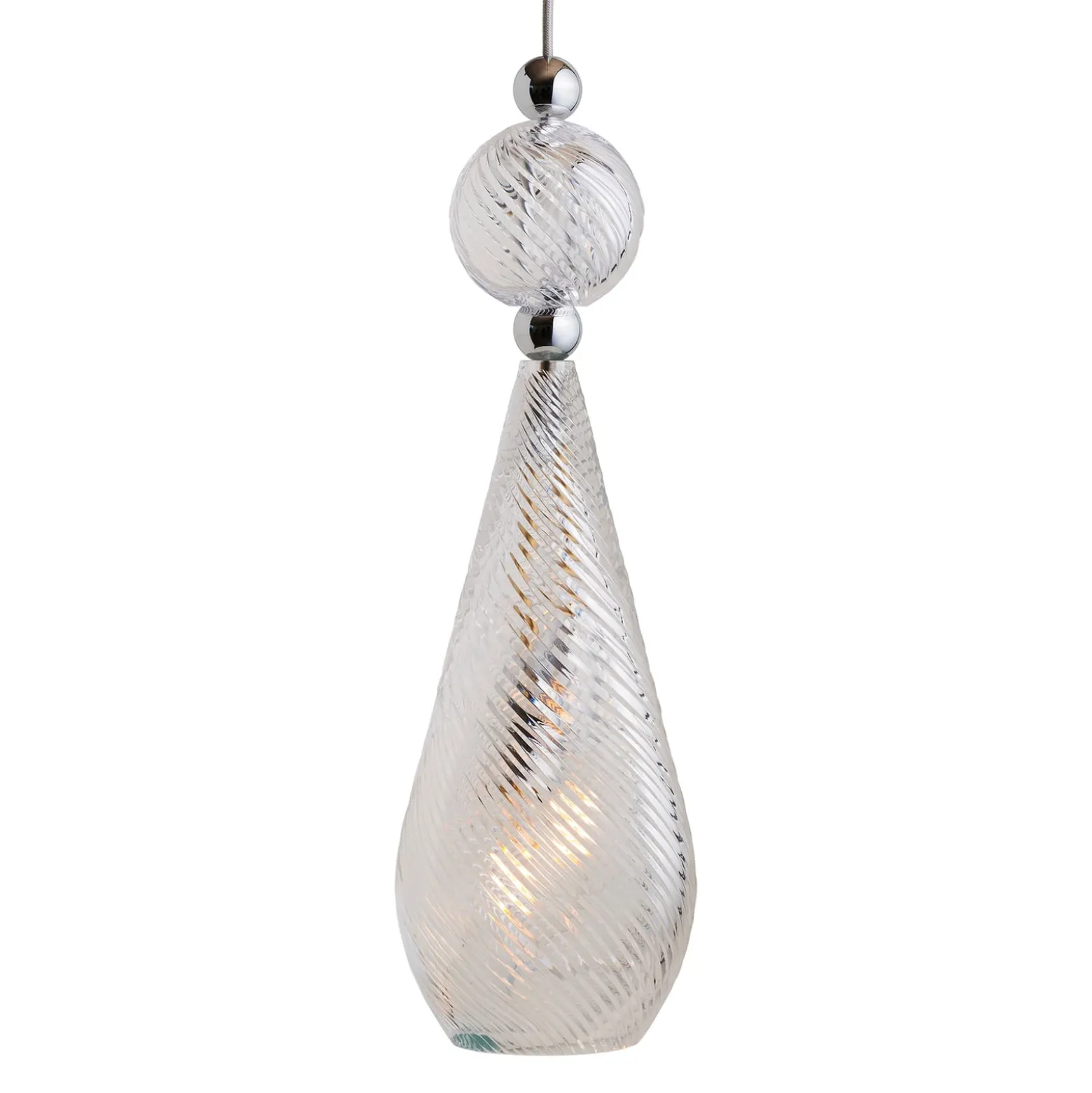 EBB & FLOW Smykke L silber crystal swirl