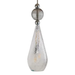 EBB & FLOW Smykke L silber crystal swirl rauchgrau