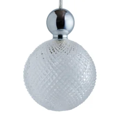 EBB & FLOW Uva L Hänge Ball silber klar mini check