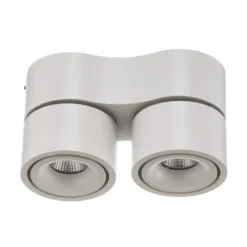 Egger Clippo S Duo LED-Deckenspot, weiß, 3.000K