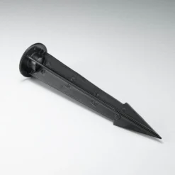 Egger DLS Außenstrahler Atlantis 75, schwarz, Erdspieß, Alu