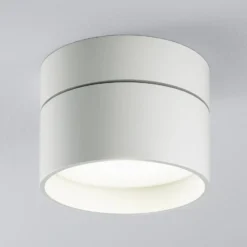 Egger DLS LED-Deckenleuchte Piper, Ø 11 cm, weiß