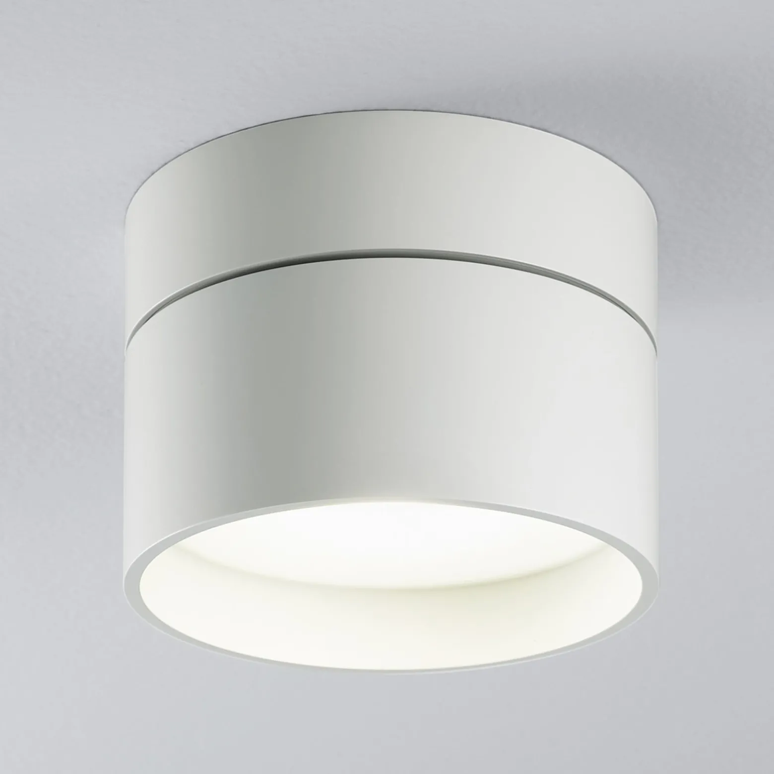 Egger DLS LED-Deckenleuchte Piper, Ø 11 cm, weiß