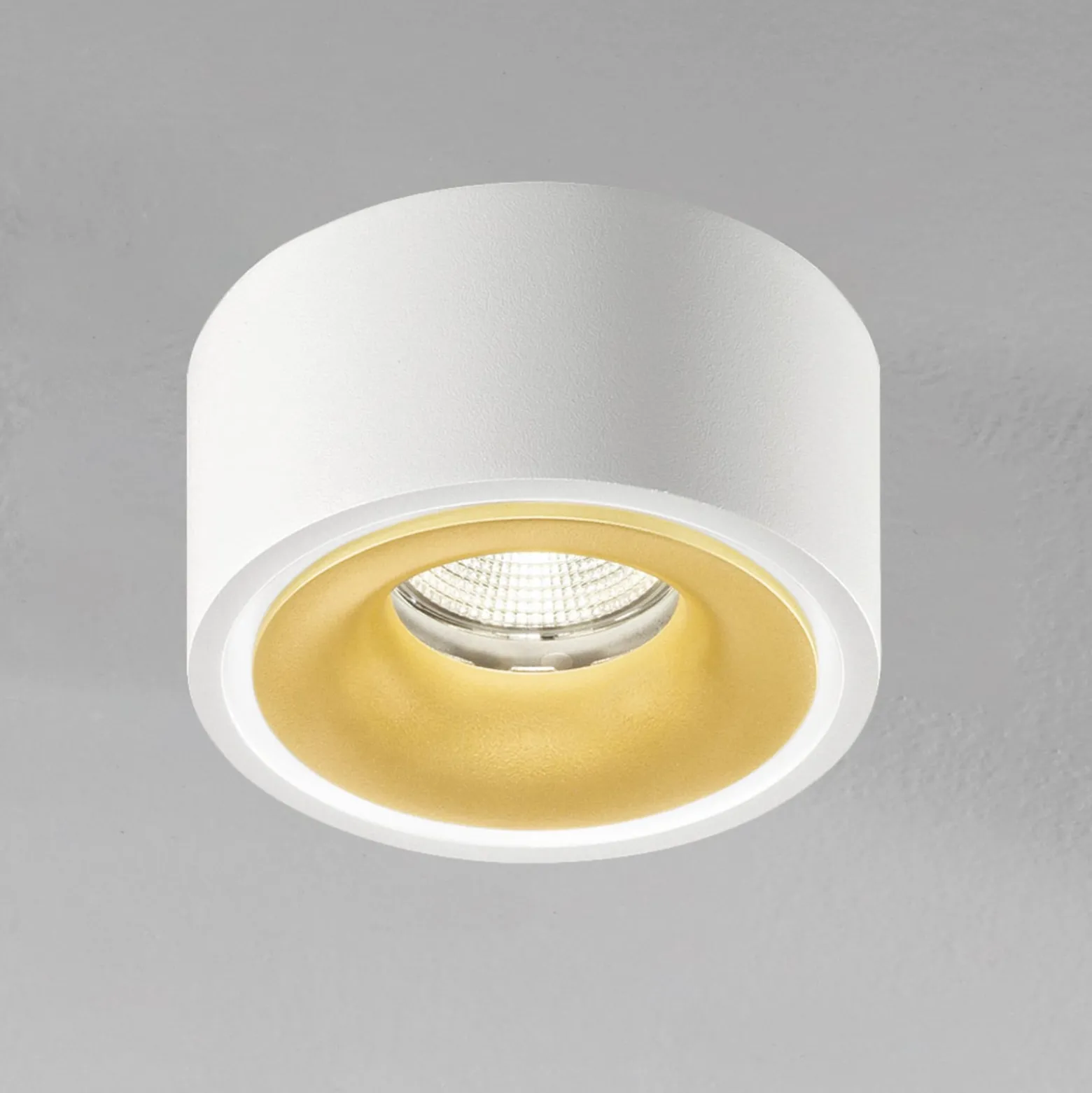 Egger DLS LED-Spot Clippo EP, weiß-gold, 3.000K