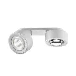 Egger DLS LED-Spot Clippo Optic Duo, weiß/weiß, 2-flg., DTW