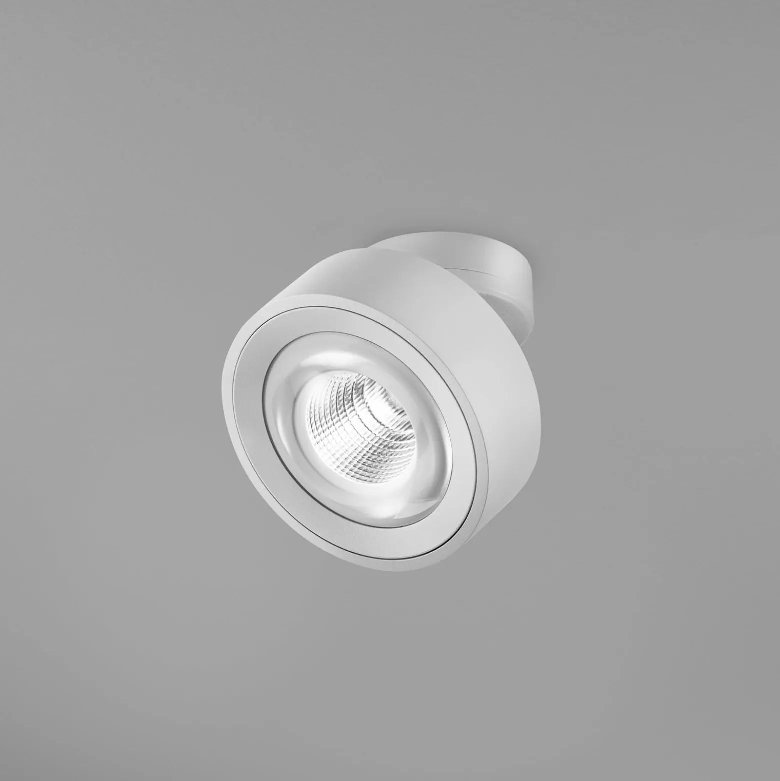 Egger DLS LED-Spot Clippo Optic, weiß/weiß, Ø 12 cm, DTW