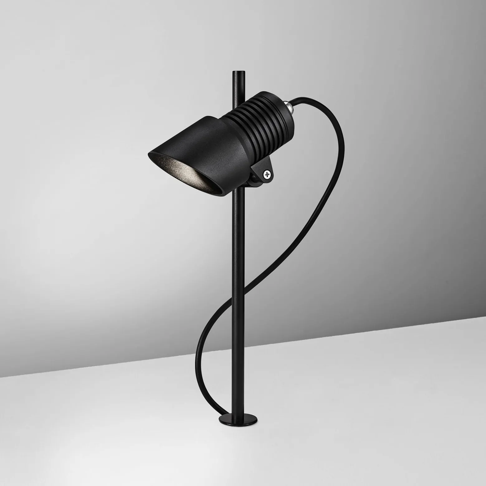 Egger DLS LED-Wegeleuchte Atlantis, Erdspieß, schwarz