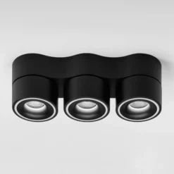 Egger DLS Strahler Clippo Trio, schwarz, DALI dimmbar