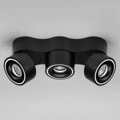 Egger DLS Strahler Clippo Trio, schwarz, DALI dimmbar