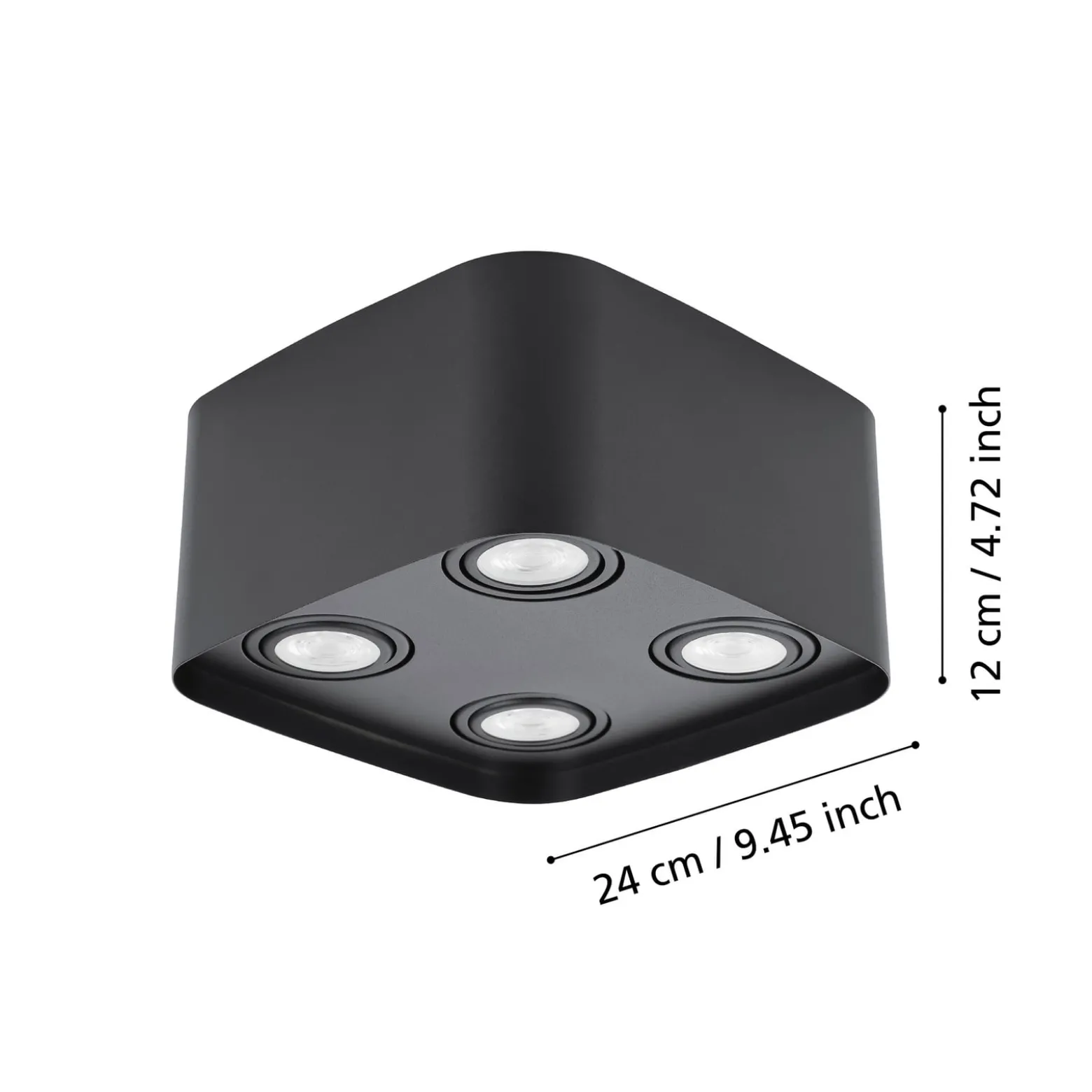 EGLO connect Caminales-Z LED-Downlight vierflammig