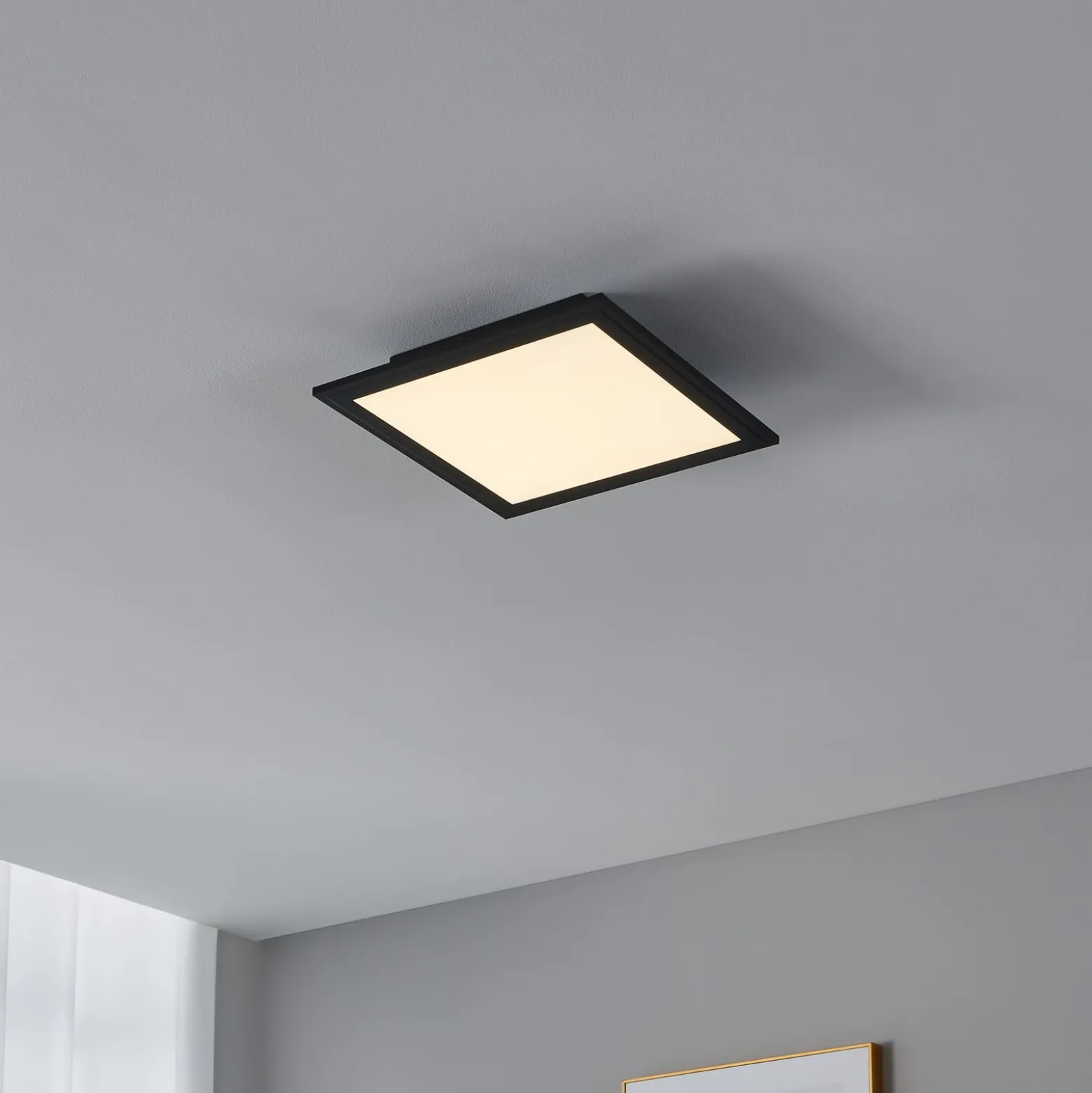 EGLO connect CCT Deckenlampe 30x30cm schwarz