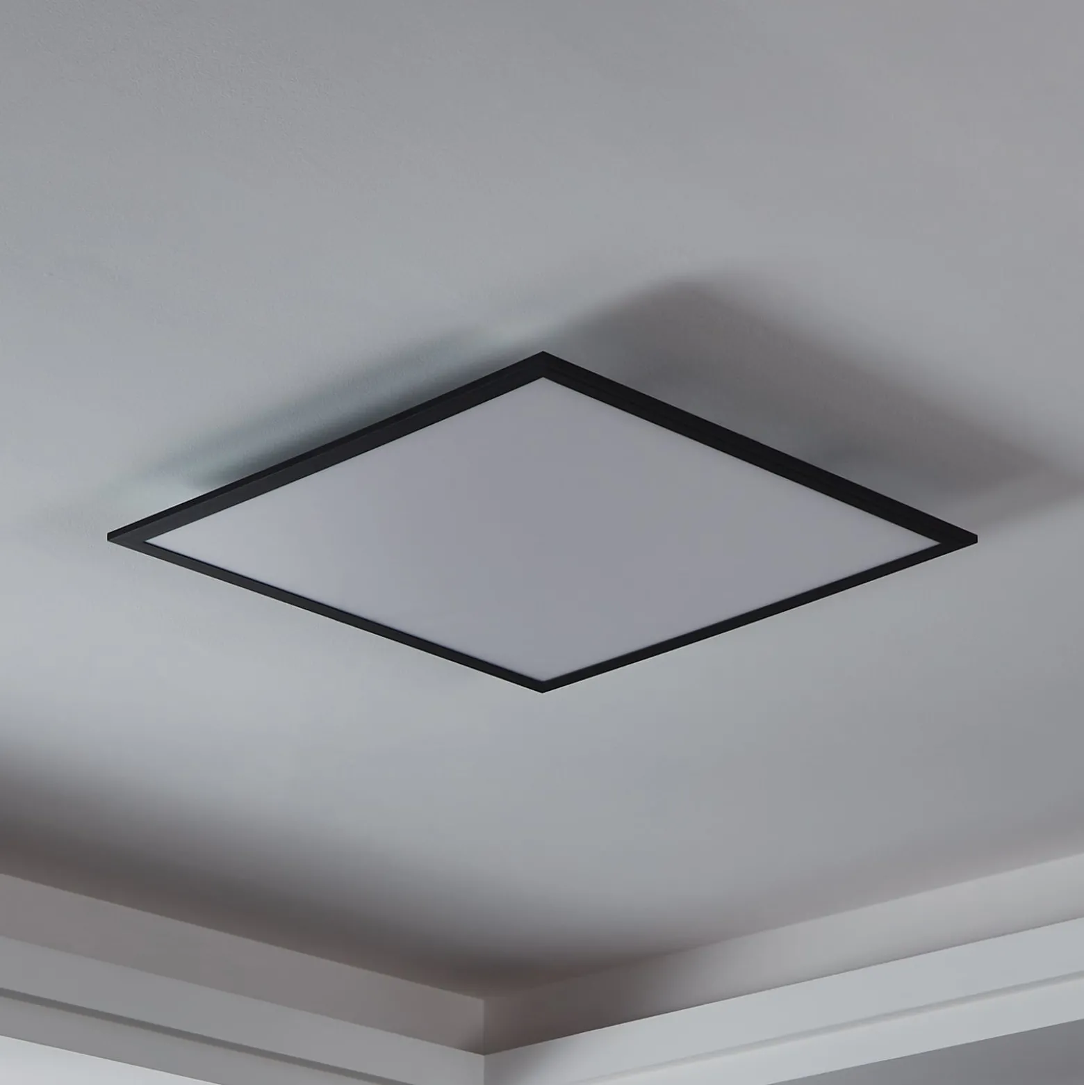 EGLO connect CCT Deckenlampe 59,5x59,5cm schwarz