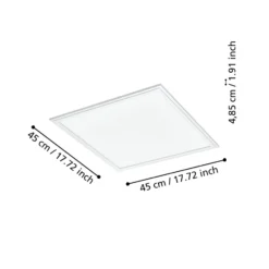 EGLO connect CCT Deckenlampe 45x45cm weiß
