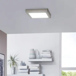 EGLO connect Fueva-C Deckenlampe 22,5cm nickel
