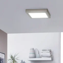 EGLO connect Fueva-C Deckenlampe 22,5cm nickel
