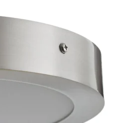 EGLO connect Fueva-C Deckenlampe rund 30cm nickel