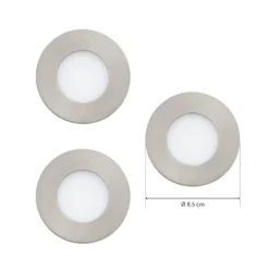 EGLO connect Fueva-C Einbauspot 3 x 3W RGBW nickel