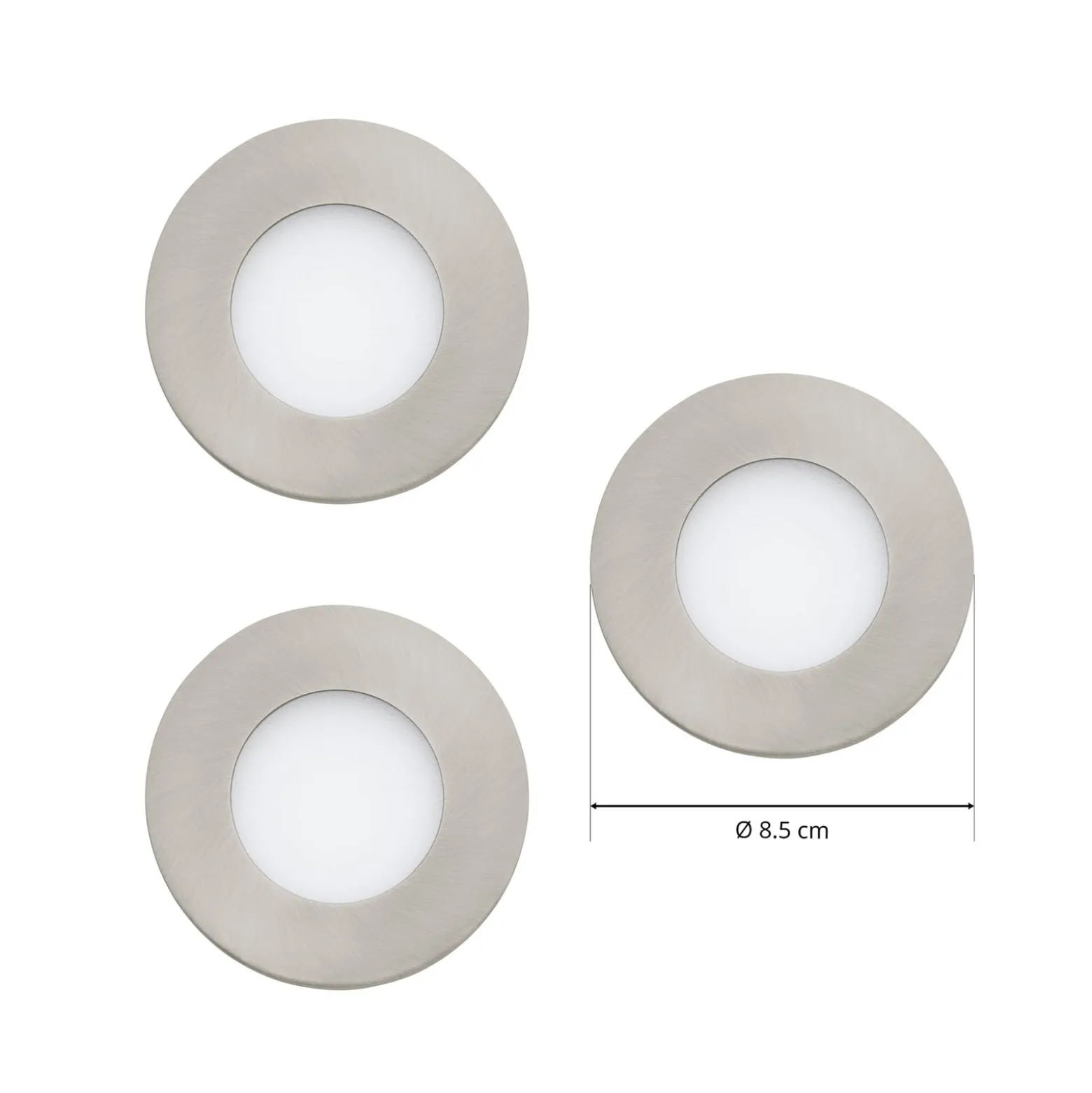 EGLO connect Fueva-C Einbauspot 3 x 3W RGBW nickel