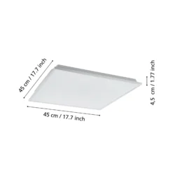 EGLO connect Herrora-Z Deckenlampe weiß, 45x45cm