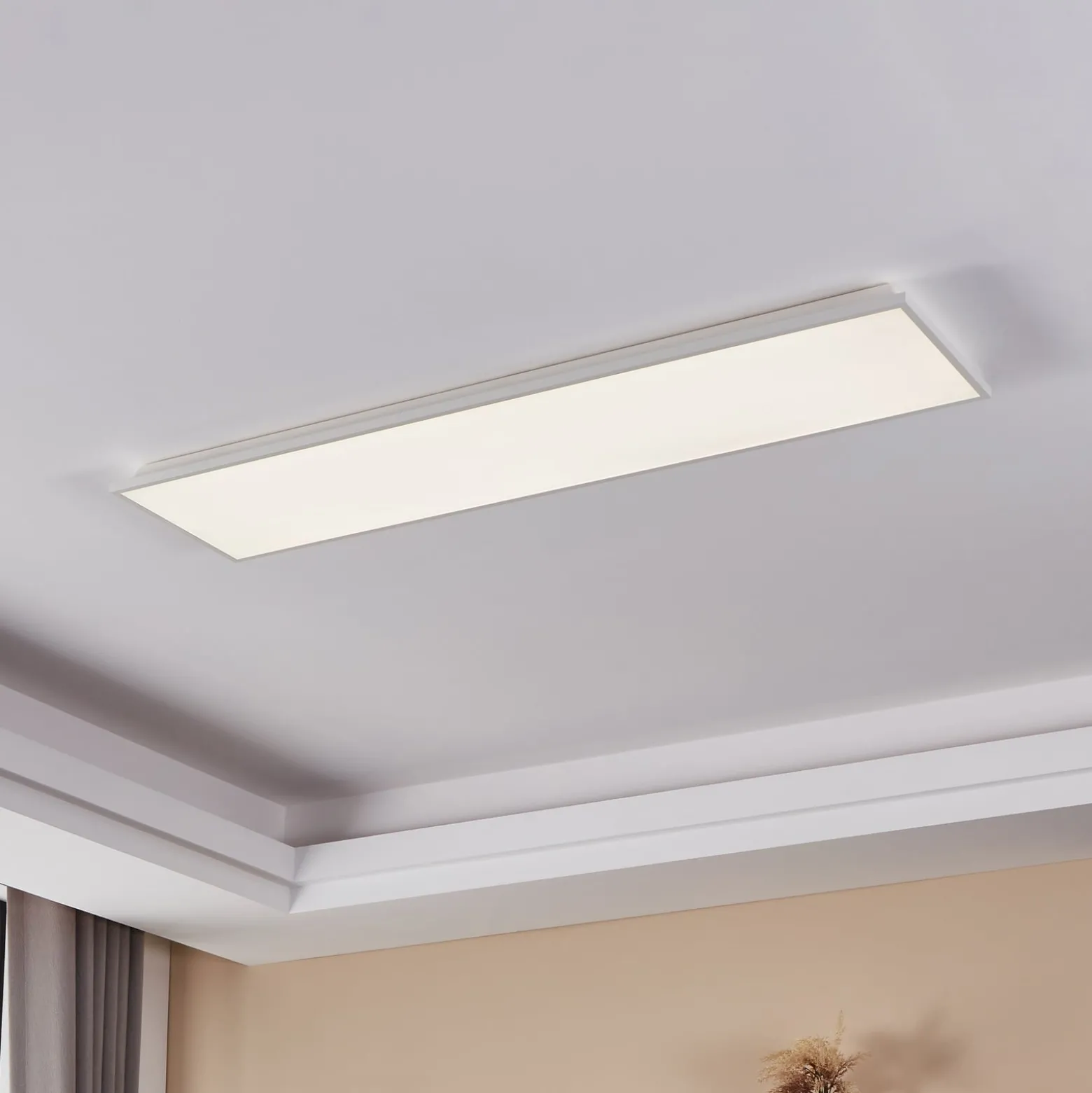 EGLO connect Herrora-Z LED-Deckenleuchte, 120x30cm
