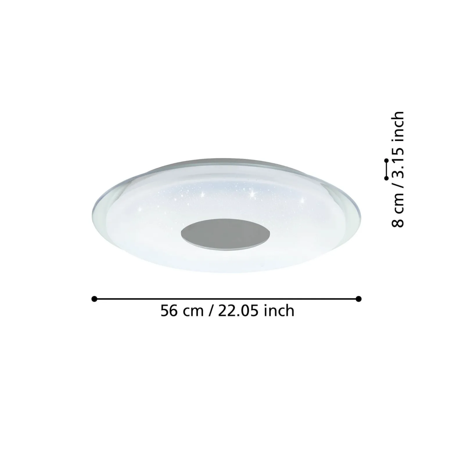 EGLO connect Lanciano-Z LED-Deckenleuchte Ø 56cm
