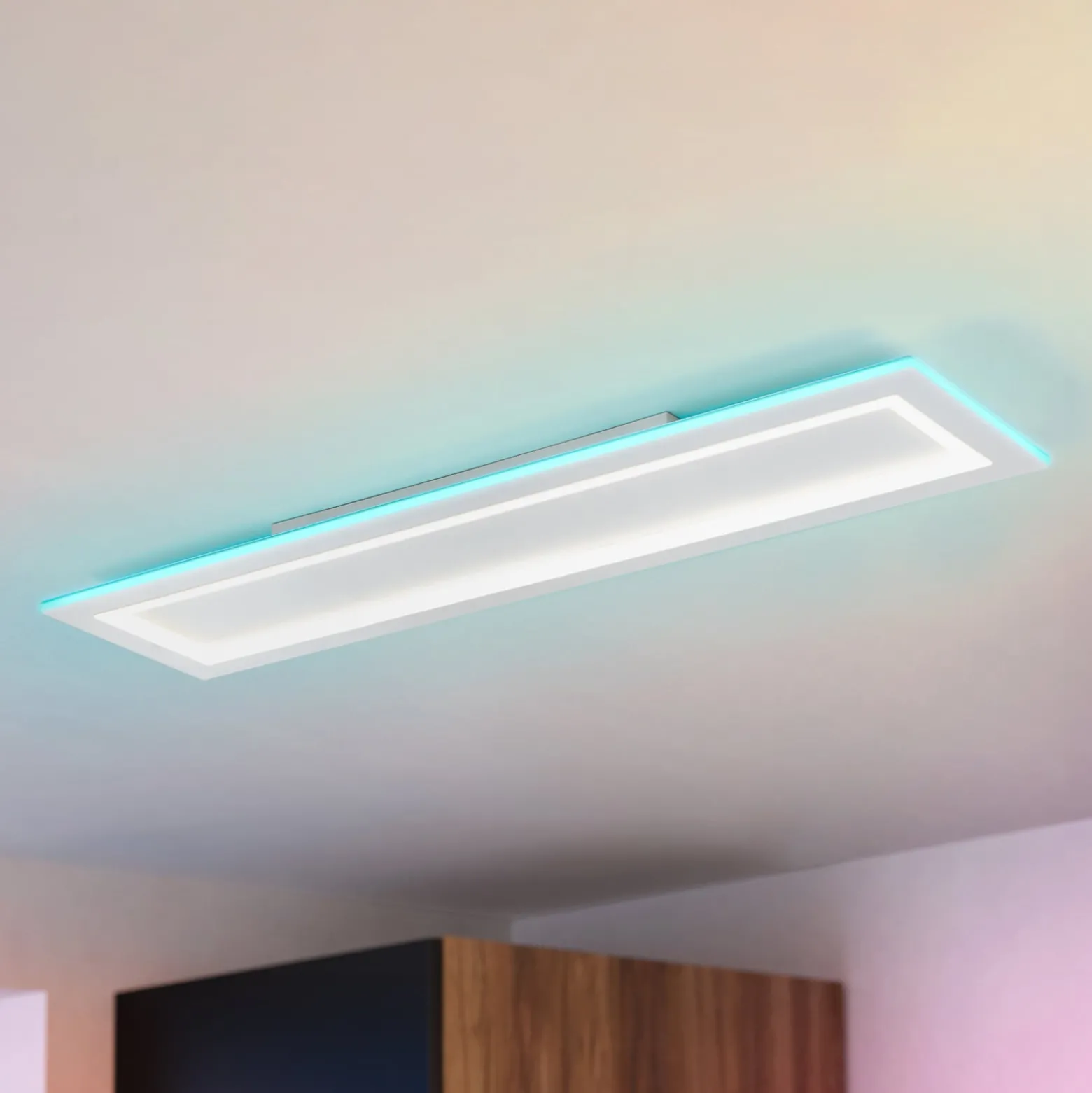 EGLO connect LED-Deckenlampe Padrogiano-Z 1-fl., 120 x 30 cm